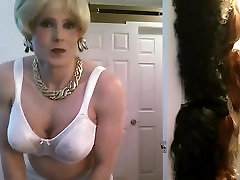 white bra and panties