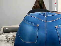 Thick Big Booty Babe Farting in css load error Jeans