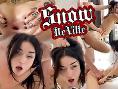 Petite goth lets the campus life use her ass as he pleases