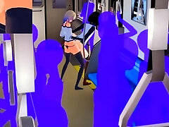 ass mum fuck Public Train Trap