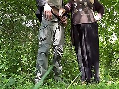 Hot Milf - Milf Wipes My Cock After He Pee And Then Pee Doggy Style 5 Min