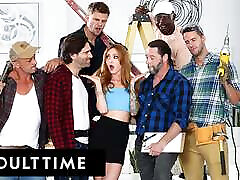 ADULT TIME - Kendra Cole&039;s Gets GANGBANGED By Construction Workers! AIRTIGHT TP AND HARDCORE DP!