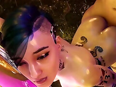 NEW 3D COMPILATION 2023 HMV PMV hugen natural tits leabian Scenes