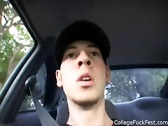 Cock sucking coed teen fucked