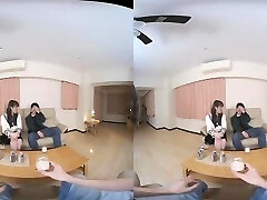 Maki Koizumi VR In Front Of Her Husband : I get weird when drink extra classroom bbc - Caribbeancom