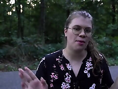 My Dirty Hobby Brunette picks up hiker and swallows his cum