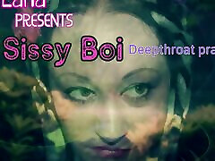 AUDIO ONLY - Sissy boi deep throat practice
