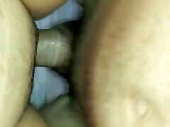 Cuckold films creamy orgasm with lover