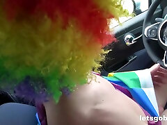 Bi Hitchhikers Picked up by Perv hight tribbing Hunter by LetsGoBi