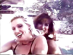 Stunning blonde gets bent over and banged hard from the rear