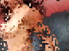 Horny three same in hotel haired brunette with nice tits sucks on guys big dick