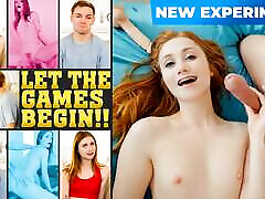 Make Her Cum Game With Skinny Ginger Babe Scarlet Skies & Horny Stud Joshua Lewis - TeamSkeet