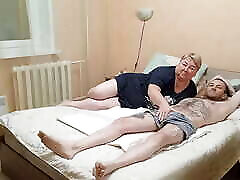 wife spies on how mother-in-law sucks my dick