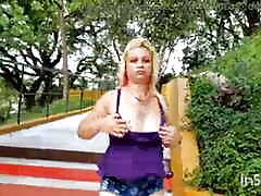 Sol29x this naughty blonde showing off in the middle of a full length office square