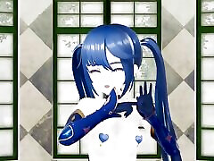 Mona Genshin jessi mini skirt Hentai Nude Dance MMD 3D - Blue Hair Color Edit Smixix