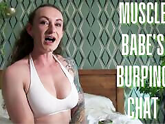 Muscle Babe&039;s Burping Chat - full vid on ClaudiaKink ManyVids!