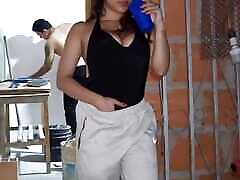 I lose my virginity with the painter that I hired, Dad made me his milk in my mouth, he fucked my tits, he fucked me so well