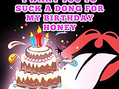 ich möchte, dass du zu meinem geburtstag einen schwanz lutschst, schatz, der audioclip