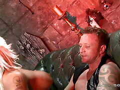 In this dungeon everything is ready for a BDSM adventure as the wwwdesi xxx sex video com blonde moans