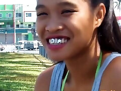 Luscious barely legal eastern jackie lin cunt enjoys every bit
