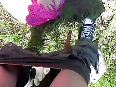 Caught! Sucking off Stranger in pov dirty Turns Into Being Caught