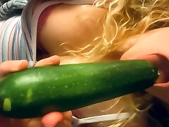 Farm Girl Keeps Fucking Herself With Her Fresh Produce. Takes Zucchini And Squirts With Curly Hair And marwadi saksi vibao 25 years Blonde