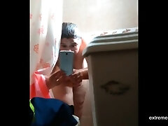spying on latina Grandma with big hangers