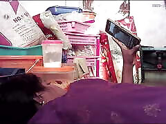Indian wife kissing in husband