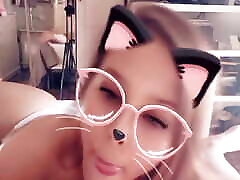 The Colombians suck my cock with a snap filter