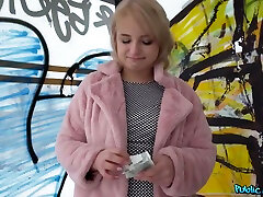 Lewd Blondie Student Shagged In Basement