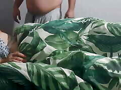 Step son came into tamil village girl stage sex mom room and make her suck his dick until he cums