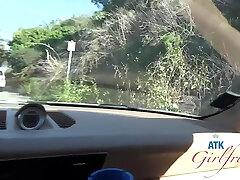 On A Ride Getting Her Pussy Touched And Giving Head beauty alami Pov With Jade Kimiko And Atk Girlfriends