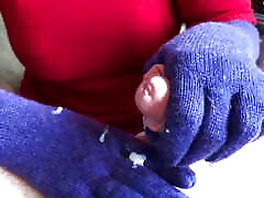 gants ashleys violet