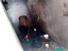 Girl spied in the shower by her boyfriend
