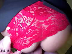 secretary in business suit and red underwear used flatiron - business-bitch