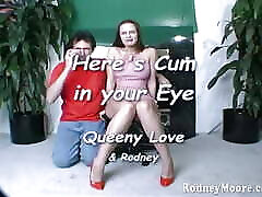 Vintage Queeny Love crazy huge cumshot in eyes