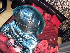 Milfycalla Ep 137 porn news tv Was Face Fucked. Cum on Shiny and Fluffy Jacket.