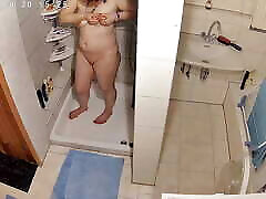 Caught relaxing in the shower