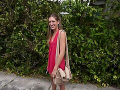 Addison tetk besar with small tits getting fucked in the back of a car