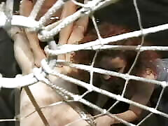 Bigtitted blonde slut got tied up and punished