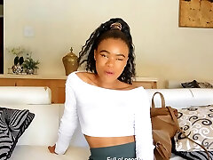 Slim Dark Chocolate Babe Savoring The Taste Of BWC