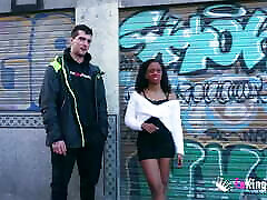 Cute black babe comes to us after leaving her boyfriend!