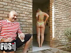 Charles Dera Watches Harley King&039;s Rubbing Soap On Her Ass And Becomes So Horny To Fuck Her - MOFOS