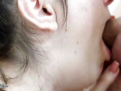 sehr schlampiger blowjob, deep throat und cumshot
