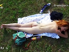 Nude girl with a tiger tattoo