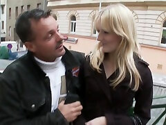 Picked Up Blonde Having Fun On The Staircase