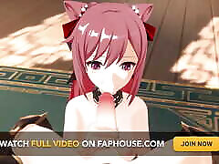 Genshin vingin finnger Keqing Sex Hentai Mmd 3D Red Hair Color Edit Smixix