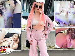 german scout - rosa haar teen maria gail mit schlaffen titten beim harten analsex casting