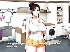 House Chores 13: Hot sex with my beautiful stepmother in the laundry room - Gameplay HD