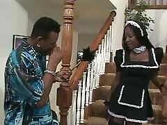 French maid gets fucked at home by her boss